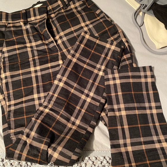 H&M plaid fitted chino pants - Picture 4 of 6